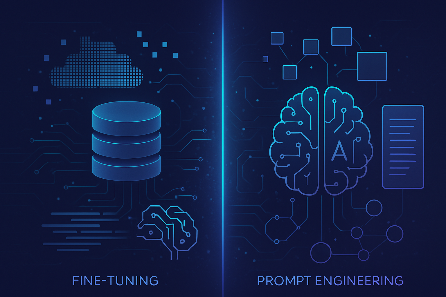 fine-tuning vs prompt engineering